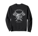 Bruce Lee Legacy Silver Dragon Face Sweatshirt