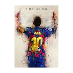 Leo Messi Fotboll Poster Sportkonst Bild Väggtryck Hem Rum Dekoration (FMY) 50*70cm