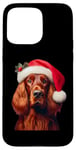 iPhone 15 Pro Max Irish Setter With Santa Hat Christmas Dog Owner Lover Mom Case