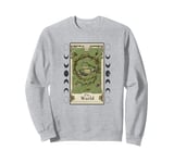 The World Fun Frog Graphic Tarot Card Style, Cool Frog Sweatshirt