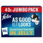 Felix As Good As It Looks Cat Food Ocean Feasts 40X100g