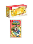 Nintendo Switch Lite Yellow Console With &Amp; Warioware: Move It!