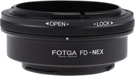 FD-NEX Bague d'adaptation pour objectif Canon FD FL vers E Mount pour Sony E Mount A7 A7II A7III A7IV A7R A7RII A7RIII A9 NEX-3 NEX-7 6 5N A6600 A6500 A6400 A6300 A6000.[G1006]