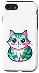 Coque pour iPhone SE (2020) / 7 / 8 Joli chat japonais, t-shirt japonais, chat manga