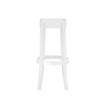 Kartell - Charles Ghost Stool 4899, Glossy White, H: 75 - Barstolar - Philippe Starck - Vit - Plast