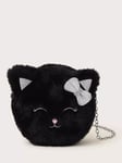 Monsoon Kids' Fluffy Cat Bag, Black