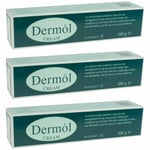 3 x 100g - Dermol Emollient Cream - Dry Itchy Skin Eczema and Dermatitis