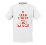 T-Shirt Enfant Keep Calm And Just Dance Parodie Angleterre Danse