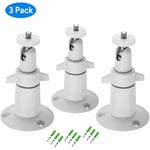 Soutienmural réglable compatible avec Arlo Ultra, Pro, Pro 2, Pro 3 amp Autres modèles compatibles (pack de 3, blanc) - Forehill