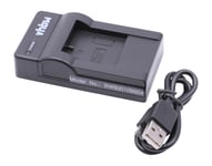 vhbw Chargeur USB compatible avec VTIN Action Camera caméra, action-cam, témoin de charge