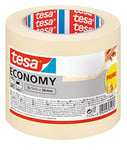 tesa Masking Tape ECONOMY EcoLogo - Painters Tape, 4 Days Residue-Free Removal, Without Solvent - Narrow, 3x 50 m x 30 mm