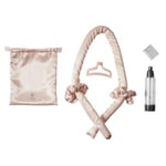 COSMETIC CLUB, SC0629, Coffret de 6 Bigoudis Satin Rose, Design Élégant et Féminin, Matériaux de Haute Qualité, Facilité d'Utilisation, Polyvalence de Coiffure, Compact et Pratique pour Voyage