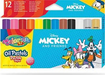 Uteplats Triangulär Oljepastellkritor 12 Färger Colorino Kids Mickey