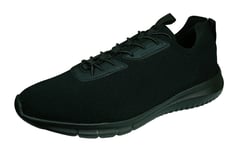 Geox U Monreale A Knitted Mens Slip On Trainers / Shoes - Black