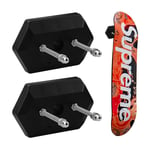 2 st Skateboard Väggfäste Skateboard Display Hanger Skateboard Hanger Hook Vertikal Och Horisontell För Skateboard Deck Display Förvaring