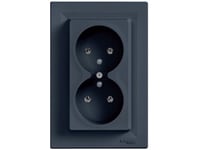 Schneider Electric Asfora Socket 2X2p + Pe Anthracite (Eph9800271)