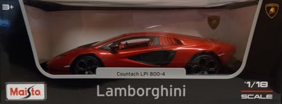 Maisto 1/18 Scale - Lamborghini Countach LPI 800-4 (Red)