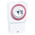 Masterplug Mechanical 24 Hour Timer - Ideal for Immersion Heaters & Lights