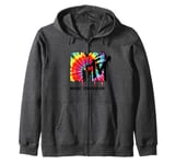 MTV Logo Tie Dye Drip Sweat à Capuche