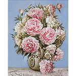 Wizardi Diamond Painting Pack Paeonia Flower 38x48cm