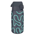 ION8 Kids Water Bottle (350ml) Leak-Proof & BPA Free Thermal Drinking Bottle, Triple Lock Lid to Prevent Spills & Hide Away Handle, Made with Vacuum Insulated ThemoShield Stainless Steel, Squiggly