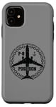 Coque pour iPhone 11 P-8 Poseidon Avion militaire style vintage avant et arrière