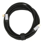 USB C till USB C 3.1 Gen 2 Kabel 100W 5A Vid 20V Stöd för 4K Vid 60hz Videoutgång 10Gbps Dataöverföring med för E Marker Chip 3 meter/9.8ft