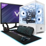 Vibox II-128 PC Gamer - 24 Écran Pack - Six Core Intel i5 11400F Processeur - Nvidia GTX 1650 4Go - 16Go RAM - 1To NVMe SSD - Windows 11 - WiFi