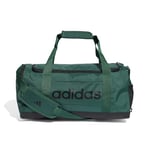 adidas Unisex Essentials Linear Duffel Bag, Collegiate Green/Black, S