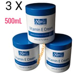 Xpel by XBC Body Care Vitamin E Cream , deeply moisturises , 3 PACK 500mL