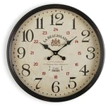 Beaujolaise Horloge Murale pour la Cuisine, le Salon, la Salle à Manger ou la Chambre. Pendule Murale, , Dimensions (h x l x l) 50 x 13,5 x 50 cm,