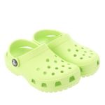 Crocs Boys Boy's Infant Classic Clogs in Lime - Lime Green Rubber - Size UK 4 Infant