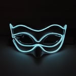 Halloween 10 väriä LED Neon El Wire Mask Cosplay Luminous Fox Mask Tanssijuhlamekko Asusteet