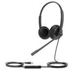 Yealink Uh34 Se Stereo/dual Teams Usb-c Headset Ledningsført Opkald/musik Usb Type-c Sort Usb Type-c Sort