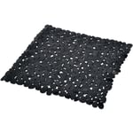 1001kdo - Tapis fond de douche galet noir