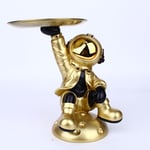 Plateau de rangement pour clés d'entrée,Statue d'astronaute,Sculpture,salon,chambre à coucher,ornements de bureau,accessoires,décoration de la maison,cadeaux mobiles - Type Gold-Seating