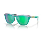 Oakley Frogskins Trans Lilac (Prizm Jade) - Lila/Blå Solglasögon | Fri frakt över 1499 SEK - Handla nu på Loparshop.se!