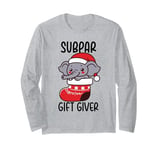 Ugly Christmas Funny White Elephant Gift Subpar Gift Giver Long Sleeve T-Shirt