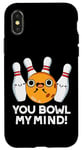 Coque pour iPhone X/XS You Bowl My Mind Jeu de mots de bowling amusant