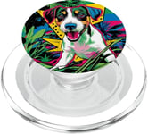 Pop Art Jack Russell Terrier Chien PopSockets PopGrip pour MagSafe