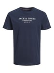 JACK & JONES T-Shirt à col Rond avec Logo pour Homme, Blazer Bleu Marine., XS