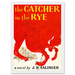 Artery8 Book Cover Catcher In The Rye Salinger Classic Novel A4 Artwork Framed Wall Art Print