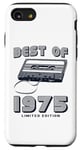 Coque pour iPhone SE (2020) / 7 / 8 Retro Best of 1975 Mixtape Vintage 50th Birthday Design