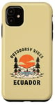 Coque pour iPhone 11 Outdoorsy Vibes Équateur Voyage Vacances Equateur