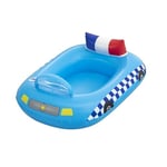 Avilia Bateau de Voiture de Police avec sirènes - Jouet Gonflable en PVC résistant pour Enfants à partir de 3 Ans - Idéal pour s'amuser à la mer ou à la Piscine en sécurité - Facile à gonfler