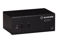 Black Box - Omkopplare För Tangentbord/Video/Mus/Ljud/Usb - 2 X Kvm/Ljud/Usb - 1 Lokal Användare - Skrivbordsmodell - Taa-Kompatibel - Med 2 Års Dubbel Diamantgaranti