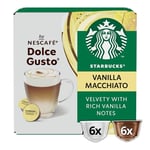 Dolce Gusto Starbucks Vanilla Latte  3 x 12 Capsules - 36 Pods - 18 Drinks