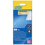 Rapid 12 mm Glue Sticks Universal White - Ø12 x 190 mm, 48 pcs, 880g, Packed in Box