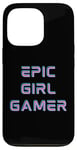 iPhone 13 Pro Retro Epic Gamer Girl Cool Gaming Stuff for Women Girls Y2K Case