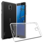 Nokia 1 Plus - IMAK 5 Series Gummiskal Transparent